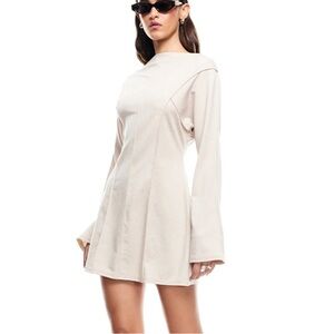 Lioness Cream Long Sleeve Dress